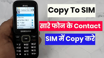 samsung keypad mobile contact copy to sim