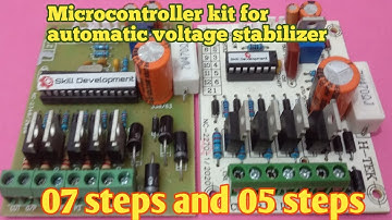 Microcontroller kit for automatic voltage stabilizer|automatic voltage stabilizer pcb|Skill World