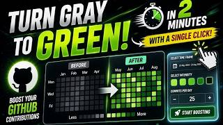 Make GitHub Contribution Graph Green Every Day (Easy Bot Setup) | FX-SIF4T