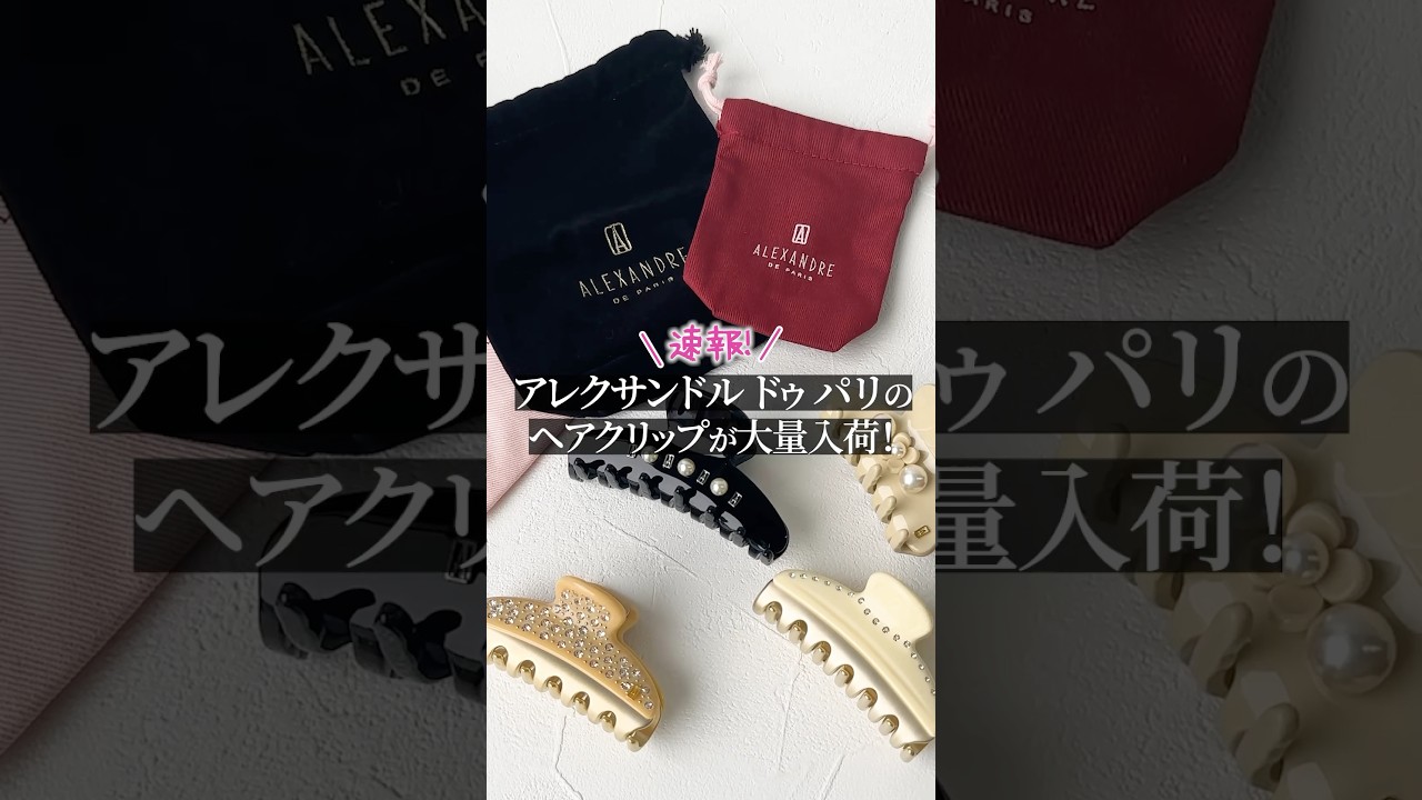アレクサンドルドゥパリ ヘアピン ライトブラウン グレー系 ラインストーン ALEXANDRE DE PARIS（アレクサンドル ドゥ パリ） アレクサンドル ドゥ