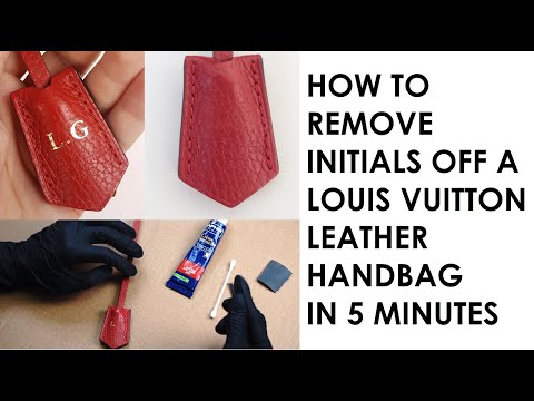 HOW TO REMOVE HOT STAMPED INITIALS ON YOUR LOUIS VUITTON 