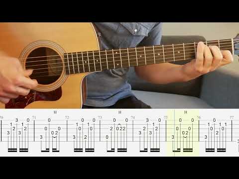 Diamonds & Gasoline - Turnpike Troubadours - Guitar Tutorial + TABS on screen