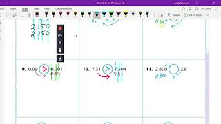 1.7 Video Notes - Compare Decimals