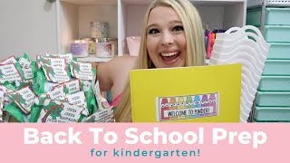 Back To School Prep With Me For Kindergarten!