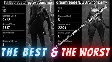 The BEST & WORST Random Teammates of Apex Legends .