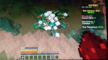 Stupid zombies in VampireZ (Minecraft VampireZ Hypixel)