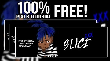 How To Make A FREE XXXTENTACION TWITTER BANNER  In Pixlr! (Tutorial)
