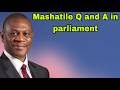 Paul Mashatile answer questions in Parliament.
