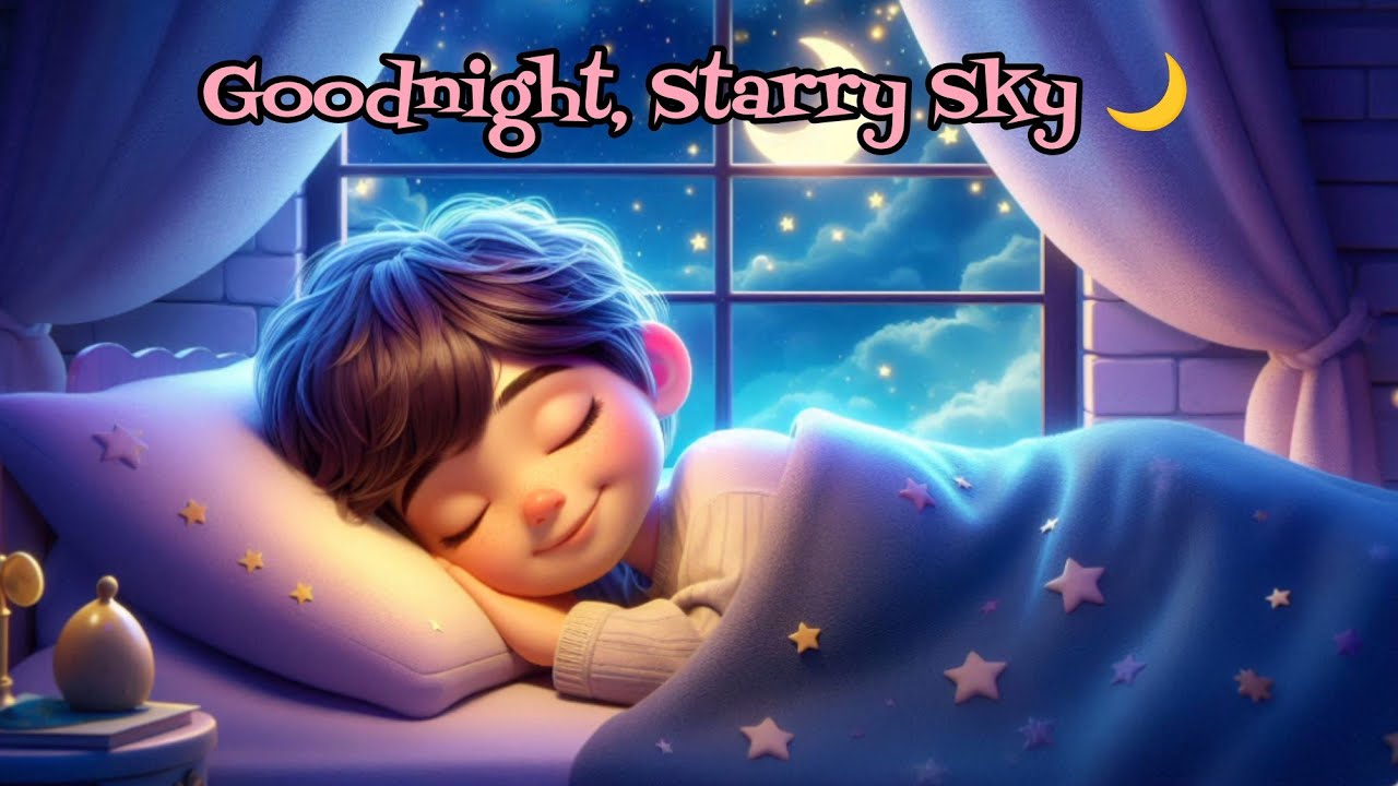 Goodnight, Starry Sky 🌙 | Gentle Bedtime Lullaby for Kids | Disney Pixar Style Animation