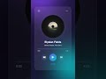 Glassmorphism Music Player UI - HTML + CSS + JAVASCRIPT 🎧 #shorts