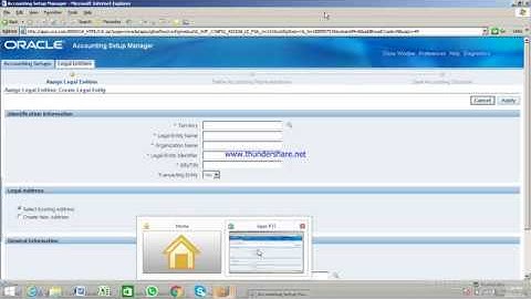 How to create Ledger and Legal Entity in oracle Finance R12