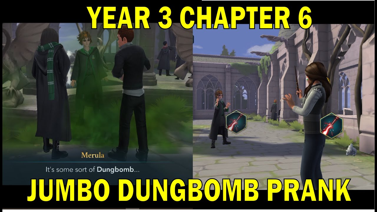 Jumbo DungBomb Prank on Merula | Duel for the key | Hogwarts Mystery | Gameplay 