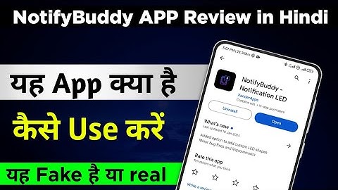 notifybuddy notification led app kaise use kare | notifybuddy notification led app