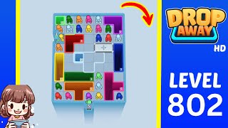 Drop Away Level 802 Solution Walkthrough