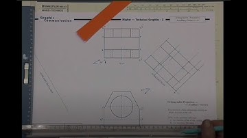 How to draw Auxiliary views - 4 (Plan) (Higher Graphics)