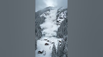 A terrifying avalanche erupted in the middle of peak holiday season