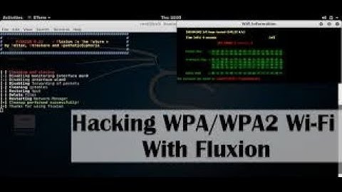 Hacking WiFi with FLUXION | Hack WiFi in Kali Linux