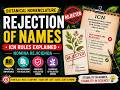 Rejection of Names in Botanical Nomenclature | ICN Rules Explained | Nomina Rejicienda |