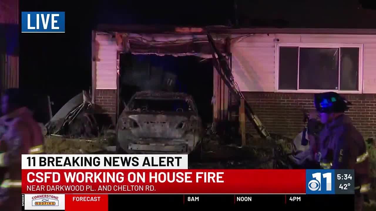 WATCH: CSFD battle overnight house fire - YouTube