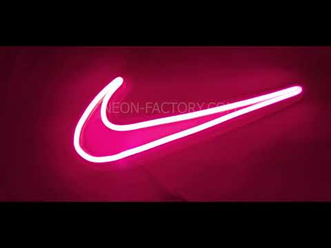 NIKE logo neon
