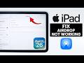 FIX AirDrop not Working on iPad - AirDrop Failed &amp; Waiting Issue (iPadOS 26)
