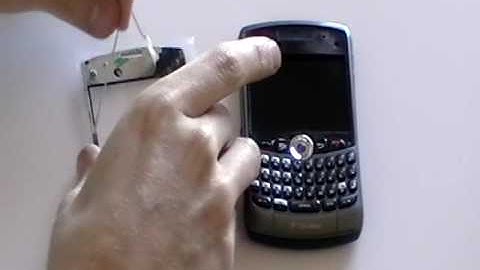 Installation of Blackberry Curve 8330 Lens Replacement Repair by RepairsUniverse.com