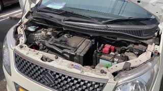 ワゴンＲ　エンジン始動時にベルト鳴き！　ベルトのテンション調整をします。