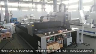 Air Line speed showing of 1325E fiber laser cutting machine