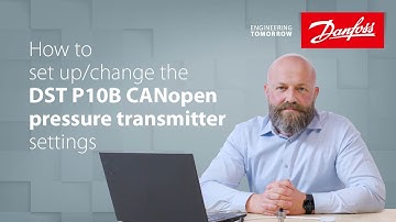 How to set up and change the settings of DST P10B CANopen pressure transmitter