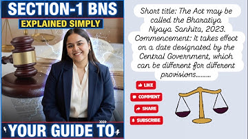 Section 1 BNS Explained | Territorial & Extra-Territorial Jurisdiction | Law basics ⚖️⚖️