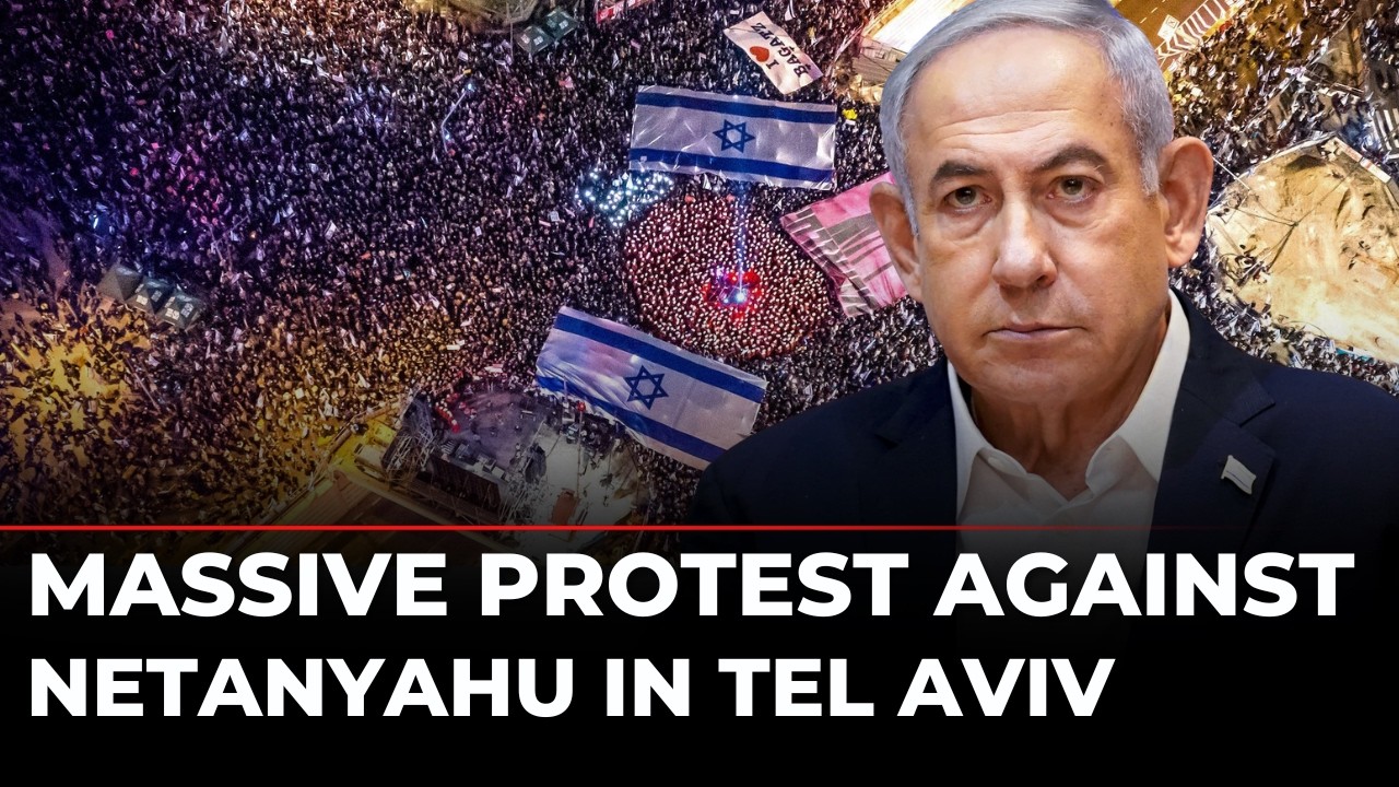 LIVE: Huge Protest Against Netanyahu & His Government Erupts in Tel Aviv Amid Iran War | Israel News