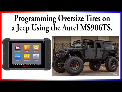 Using the Autel Maxisys to Program Oversize Tires on a Jeep Wrangler.