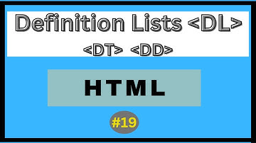 Definition List in HTML | Hindi |