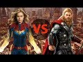 Тор против Капитана Марвел! Кто сильнейший супергерой в Marvel?