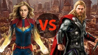 Тор против Капитана Марвел! Кто сильнейший супергерой в Marvel?