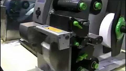 cab XD4 with online perforation cutter -- double side printing Thermal Transfer Printing.flv