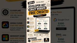 Hidden Developer Website That Gives Free Premium Credits 🤯😱 #webdevelopment #developerlife #coding