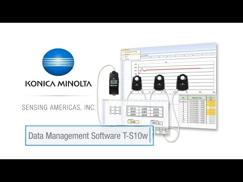 डेटा प्रबंधन सॉफ्टवेयर T-S10w - कोनिका मिनोल्टा सेंसिंग