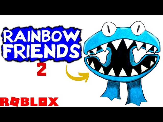 Como DESENHAR o CIANO do RAINBOW FRIENDS 2 - Como DIBUJAR a CYAN de RAINBOW  FRIENDS 2 - ROBLOX 