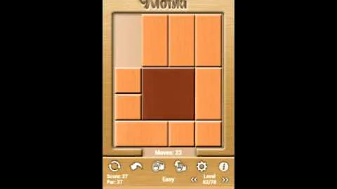 Klotski Easy Level 62 of 78 Par solution