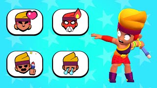 Amber All Animated Pins with Voice Lines | 2022 | Brawl Stars