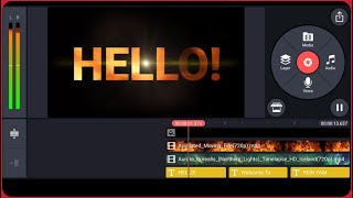 KINEMASTER Text animation editing tutorial
