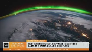 Solar storm on Thursday expected to make Northern Lights visible in Maryland, other states