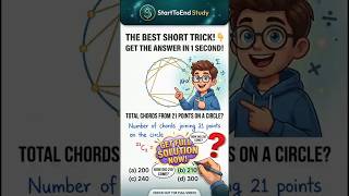 Permutations &amp; Combinations Short Trick! ⚡ Find Chords in 1 Sec! ✅️ #combination  #permutation #exam