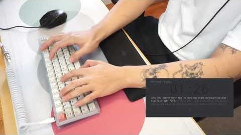 KBD67mkii with lubed YOK Holy Mint Panda Typing Sounds ASMR