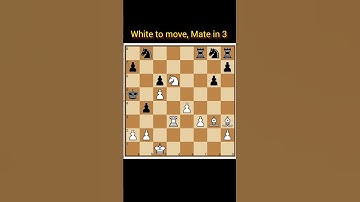 ||Mate in 3|| #shorts #chess  #checkmate #learnchess  #tactics #chessforbeginners #chessmatetricks