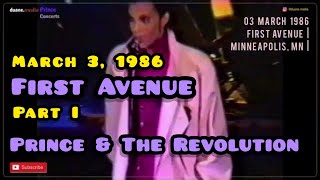 Prince Concert 35 (pt 1) (video) | Live at First Avenue (1986) Minneapolis, MN @duane.PrinceDMSR