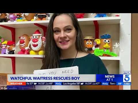 Lu Parker Interviews the Waitress Who Used a Homemade Sign to Save the Life of an 11 Year old