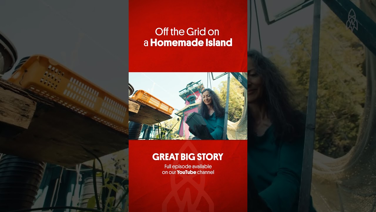 Film backdrop image for Off the Grid on a Homemade Island greatbigstory lifestyle (2025)