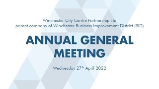Winchester BID AGM 2022